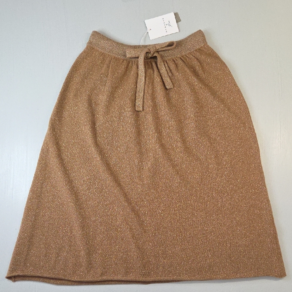 J. Crew x DEMYLEE Lurex Cashmere Sweater Skirt